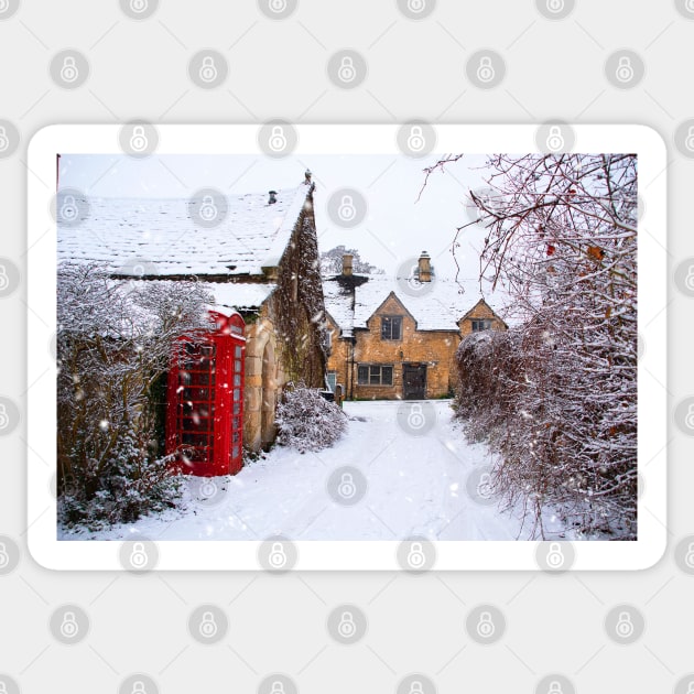 Castle Combe in winter Sticker by Graz-Photos